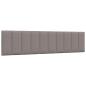 Preview: Bettgestell ohne Matratze "Hanko" Taupe 200x200 cm Stoff