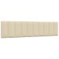 Preview: Bettgestell ohne Matratze "Hanko" Creme 200x200 cm Stoff