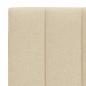 Preview: Bettgestell ohne Matratze "Hanko" Creme 200x200 cm Stoff