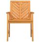 Preview: Garten Essgruppe 6 pcs Braun Mittel Massivholz