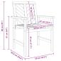 Preview: Garten Essgruppe 6 pcs Braun Mittel Massivholz