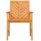 Preview: Garten Essgruppe 6 pcs Braun Mittel Massivholz