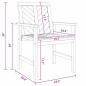 Preview: Garten Essgruppe 6 pcs Braun Mittel Massivholz