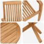 Preview: Garten Essgruppe 3 pcs Braun 109 x 109 x 74 cm