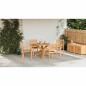 Preview: Garten Essgruppe 5 Stk. Natur Massivholz Akazie
