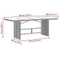 Preview: Essgruppe 9 pcs Hellgrau 190 x 80 x 74 cm