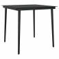 Preview: Essgruppe 5 pcs Hellgrau und Schwarz 80 cm x 80 cm