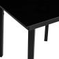 Preview: Essgruppe 5 pcs Hellgrau und Schwarz 140 x 70 x 74 cm