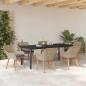 Preview: Essgruppe 7 pcs Hellgrau und Schwarz 200x100x74 cm
