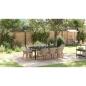 Preview: Essgruppe 9 pcs Hellgrau und Schwarz 200x100x74 cm