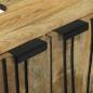 Preview: Badezimmerschrank-Set 2 pcs Natur Massivholz Mango
