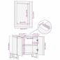 Preview: Badezimmerschrank-Set 2 pcs Natur Massivholz Mango