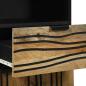 Preview: Badezimmermöbel Set 3 pcs Braun Hoch Massives Raues Mango Holz