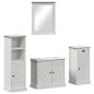 Preview: Badezimmermöbel Set 3 pcs Antik Weiß 37 x 34 x 110 cm