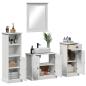 Preview: Badezimmermöbel Set 3 pcs Antik Weiß 37 x 34 x 110 cm