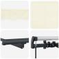 Preview: Einziehbare Markise Creme und Anthrazit