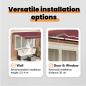 Preview: Einziehbare Markise Burgunderrot und Anthrazit