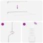 Preview: Einziehbare Markise Anthrazit und Weiß 350x200 cm