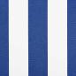 Preview: Einziehbare Markise Blau und Weiß und Anthrazit