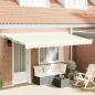 Preview: ARDEBO.de - Einziehbare Markise Creme 400x200 cm