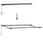 Preview: Einziehbare Markise Cremefarben Anthrazit Braun 400 x 200 cm