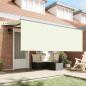 Preview: Einziehbare Markise Cremefarben Anthrazit Braun 400 x 200 cm