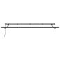 Preview: Einziehbare Markise Cremefarben Anthrazit Braun 400 x 200 cm