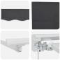 Preview: Einziehbare Markise Anthrazit 400x200 cm Stoff und Polyester