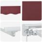 Preview: Einziehbare Markise Burgunderrot 400x200 cm Stoff und Polyester