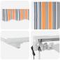Preview: Einziehbare Markise Marineblau 400x200 cm