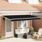 Preview: ARDEBO.de - Einziehbare Markise Schwarz 400x200 cm