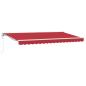 Preview: Einziehbare Markise Rot 400x200 cm