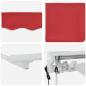 Preview: Einziehbare Markise Rot 400x200 cm