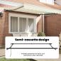 Preview: Einziehbare Markise Creme 300x250 cm Aluminium und Polyester