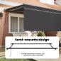 Preview: Einziehbare Markise Anthrazit 300 x 250 cm