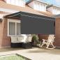 Preview: Einziehbare Markise Anthrazit 300 x 250 cm Gewebe