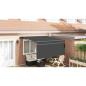Preview: Einziehbare Markise Anthrazit 300 x 250 cm Gewebe