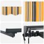 Preview: Einziehbare Markise Marineblau 300x250 cm Stoff und Metall