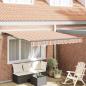 Preview: ARDEBO.de - Einziehbare Markise Marineblau 350x250 cm