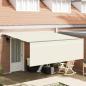 Preview: ARDEBO.de - Einziehbare Markise Cremefarben 400 × 300 cm Stoff