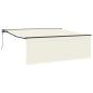 Preview: Einziehbare Markise Cremefarben 400 × 300 cm Stoff