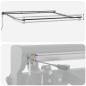 Preview: Einziehbare Markise Grau 400 × 300 cm Aluminium, Stoff