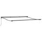 Preview: Einziehbare Markise Grau 400 × 300 cm Aluminium, Stoff