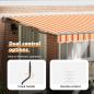 Preview: Einziehbare Markise Gelb und Orange 400x300 cm Polyester