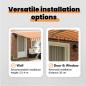 Preview: Einziehbare Markise Gelb und Orange 400x300 cm Polyester