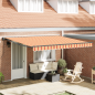 Preview: Einziehbare Markise Gelb und Orange 400x300 cm Polyester