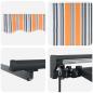 Preview: Einziehbare Markise Marineblau 400x300 cm Metall und Stoff