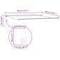 Preview: Einziehbare Markise Marineblau 400x300 cm Metall und Stoff