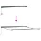 Preview: Einziehbare Markise Marineblau 400x300 cm Metall und Stoff