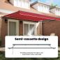 Preview: Einziehbare Markise Rot 400x300 cm